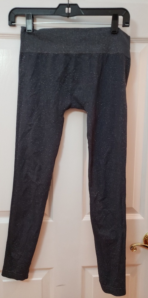 Sparkly striped leggings